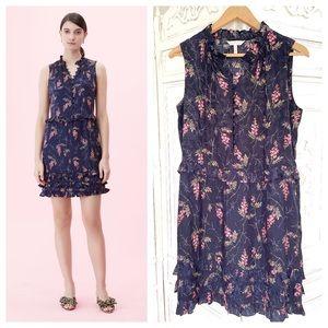 NWOT Rebecca Taylor Silk FLORAL JACQUARD Dress